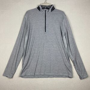 Greyson Sport Mens XXL Performance 1/2 Zip Golf Pullover Gray Mock Neck Stretch